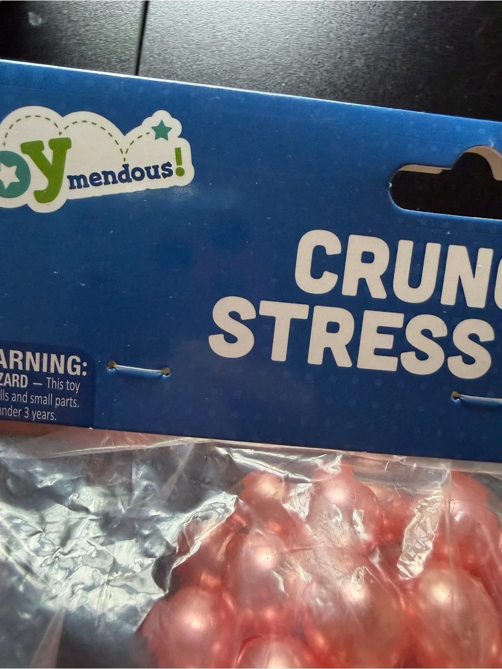 New Viral Crunchy Stress Squishy Ball Toymendous Squeeze Pink Toy 3+ Squish